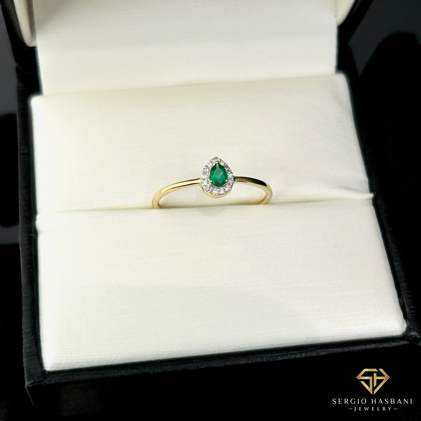 10K SIRINA GREEN Diamond Ring