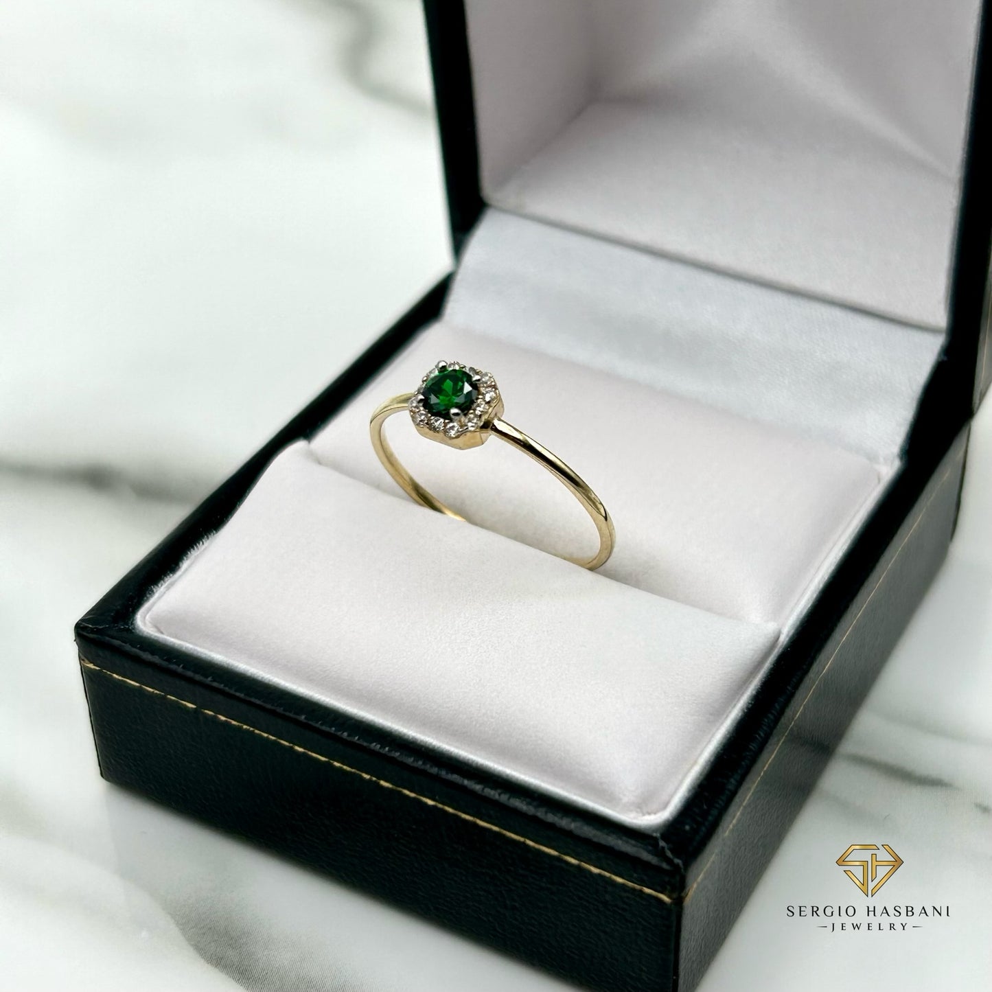 10K SIRINI Green Ring