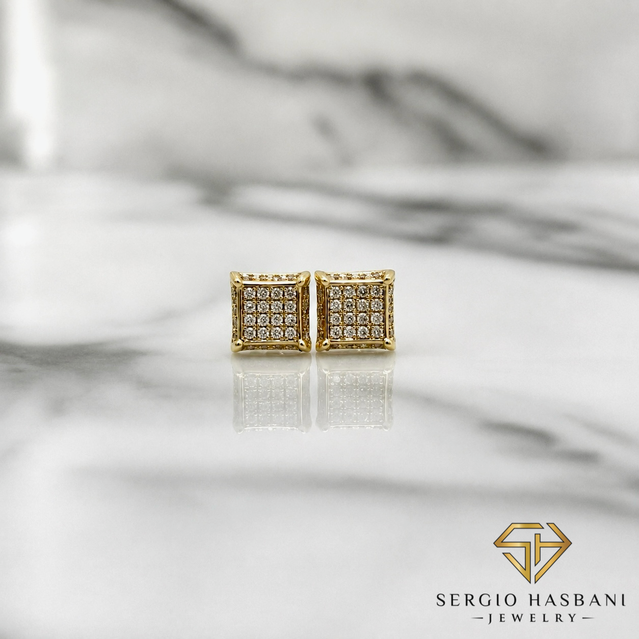 10K SKRILL Diamond Earrings