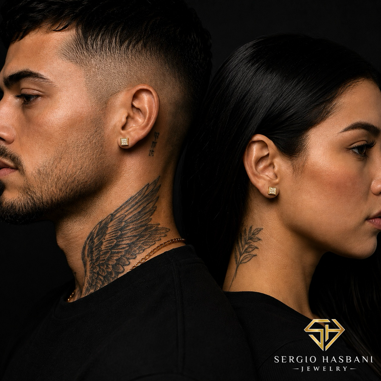 10K SKRILLY Diamond Earrings