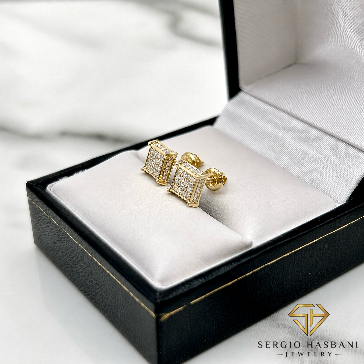 10K SKRILL Diamond Earrings