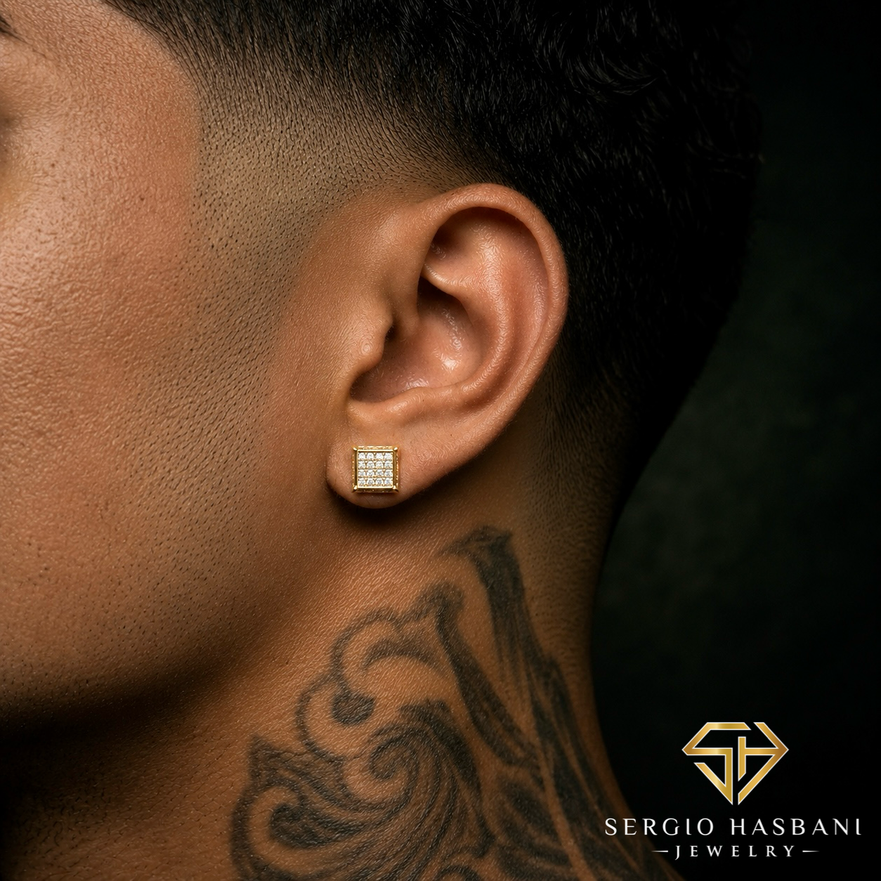10K SKRILL Diamond Earrings
