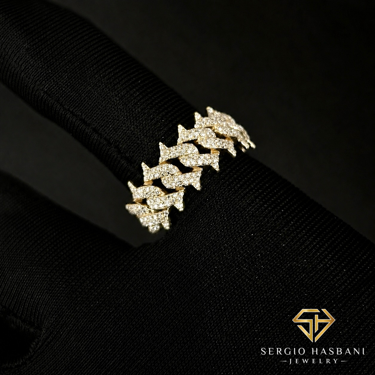 10K SPYKE2 Diamond Ring
