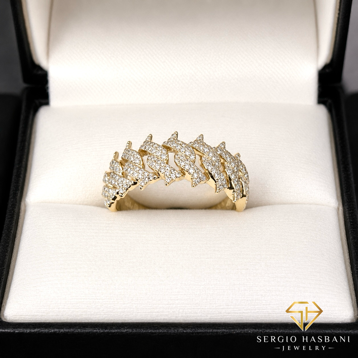 10K SPYKE2 Diamond Ring