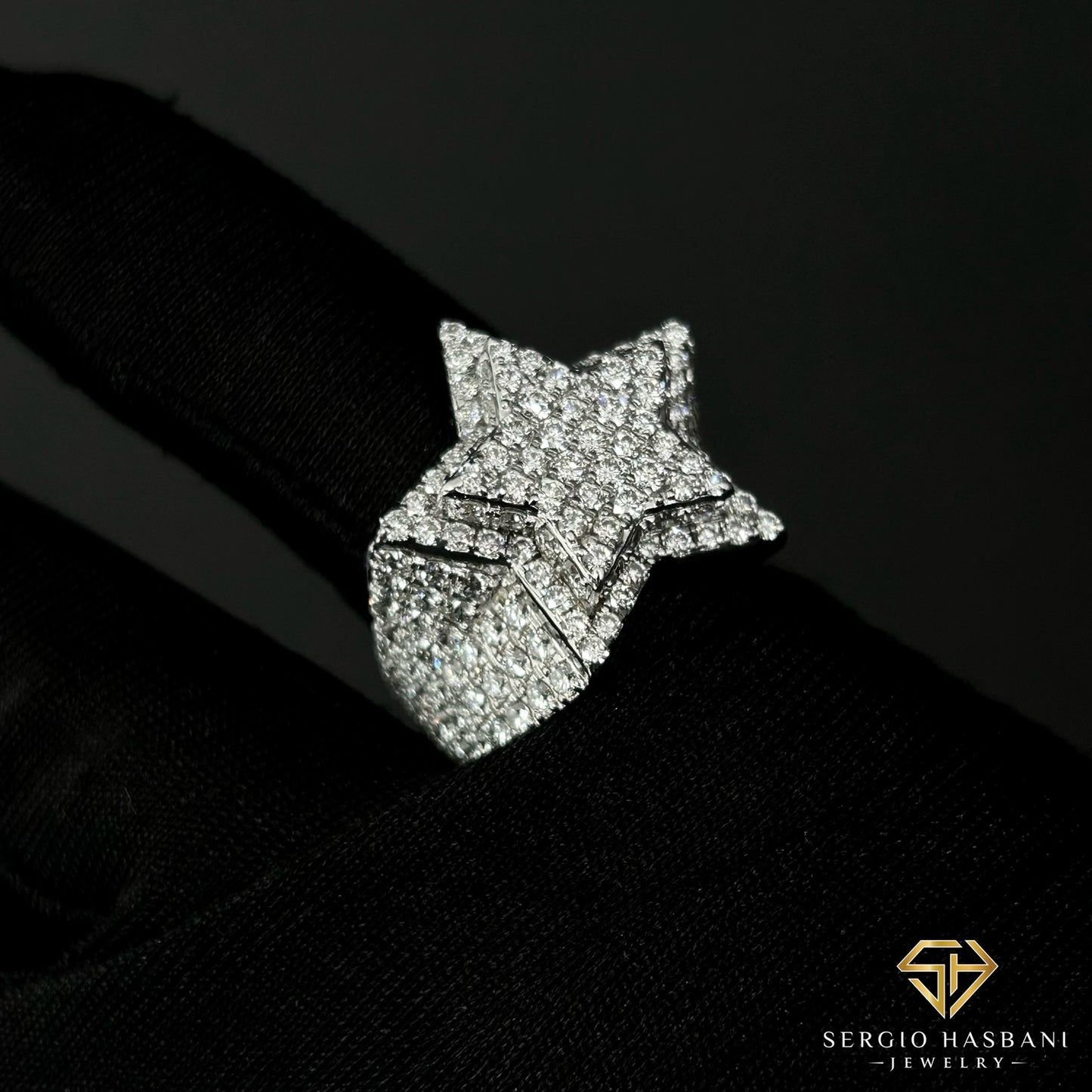 10K STAR VVS Lab Diamond Ring