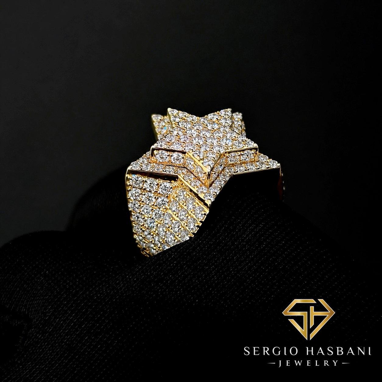 10K STAR VVS Lab Diamond Ring