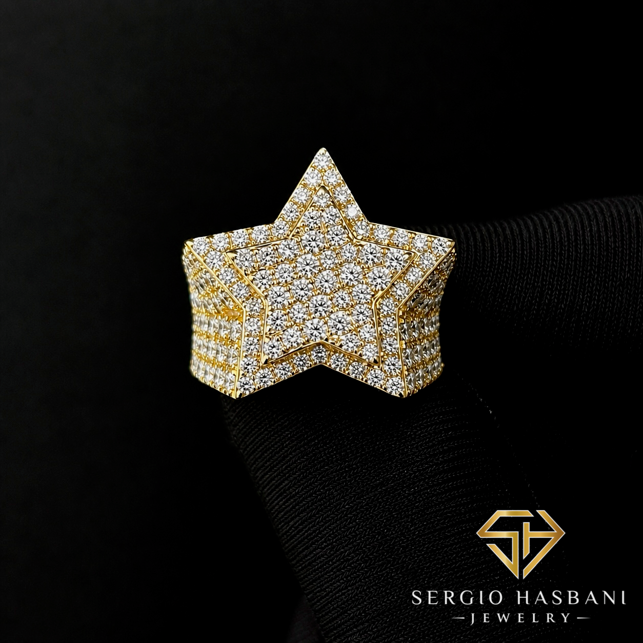 10K STAR VVS Lab Diamond Ring
