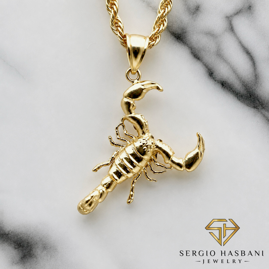 10K Scorpion Pendant