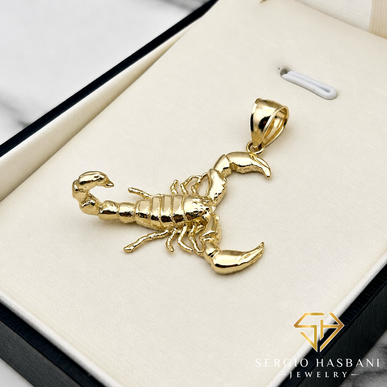 10K Scorpion Pendant