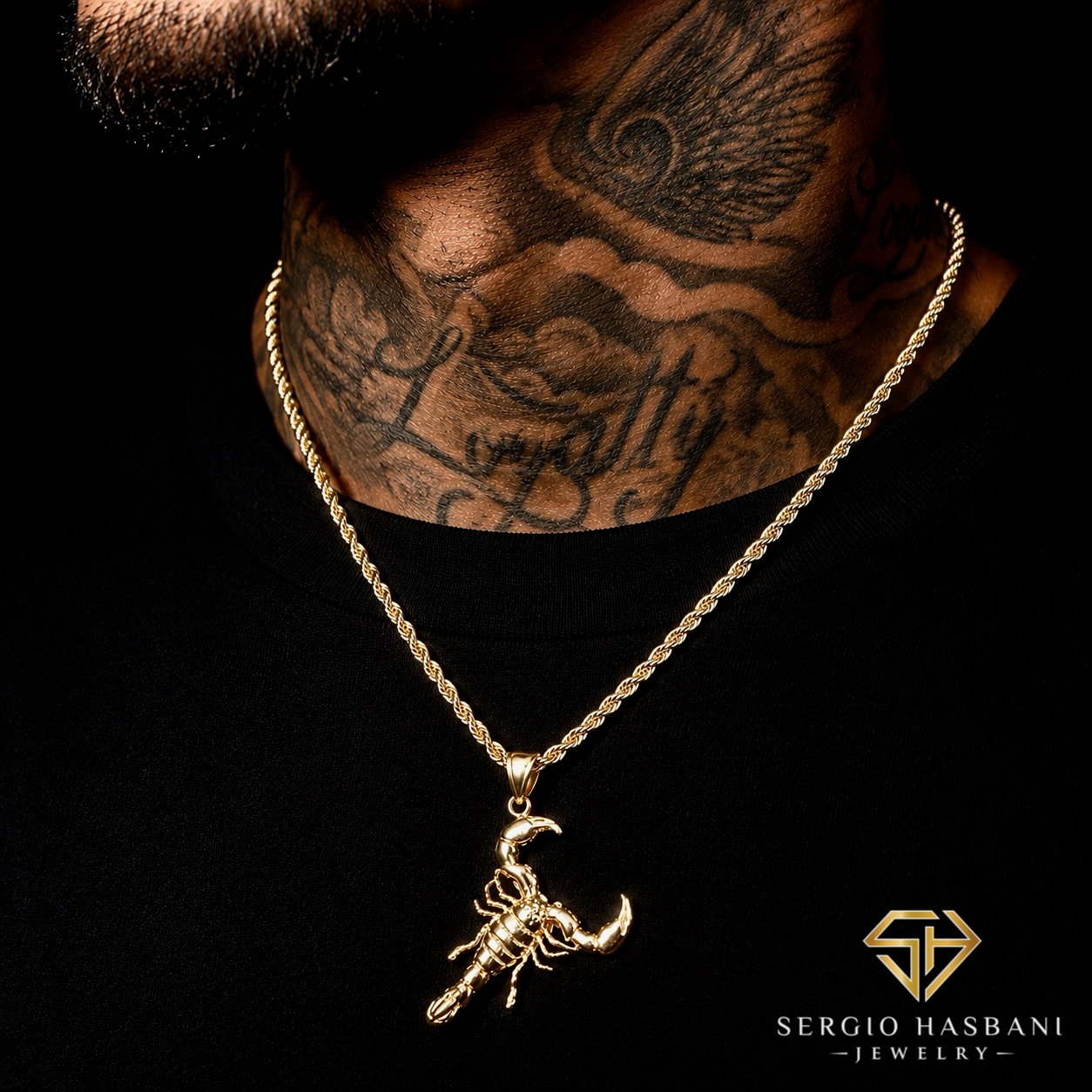 10K Scorpion Pendant