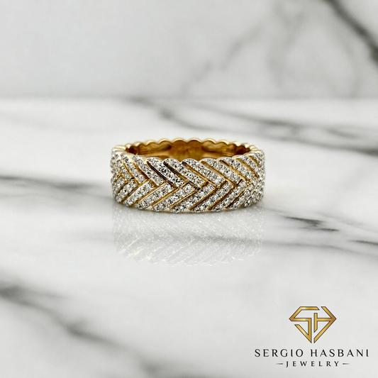 10K TRACKZ Diamond Ring