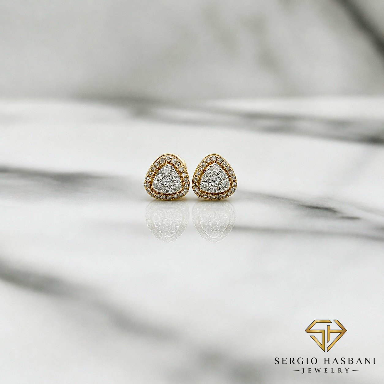 10K TRILLI Diamond Earrings