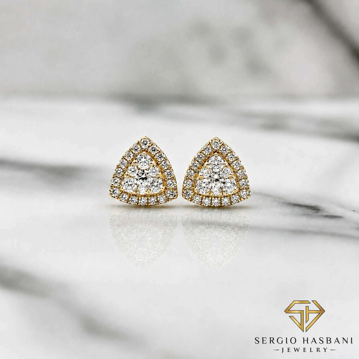 10K TRILLION VVS Lab Diamond Earrings