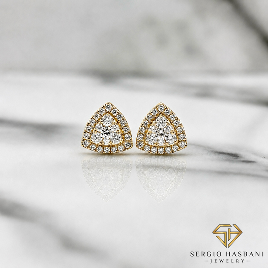 10K TRILLION VVS Lab Diamond Earrings