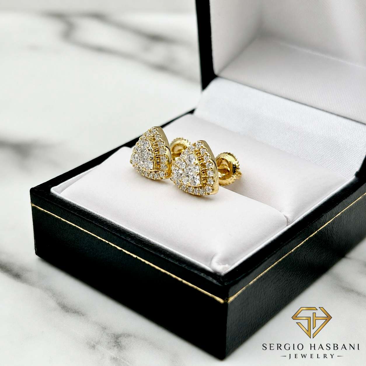 10K TRILLION VVS Lab Diamond Earrings