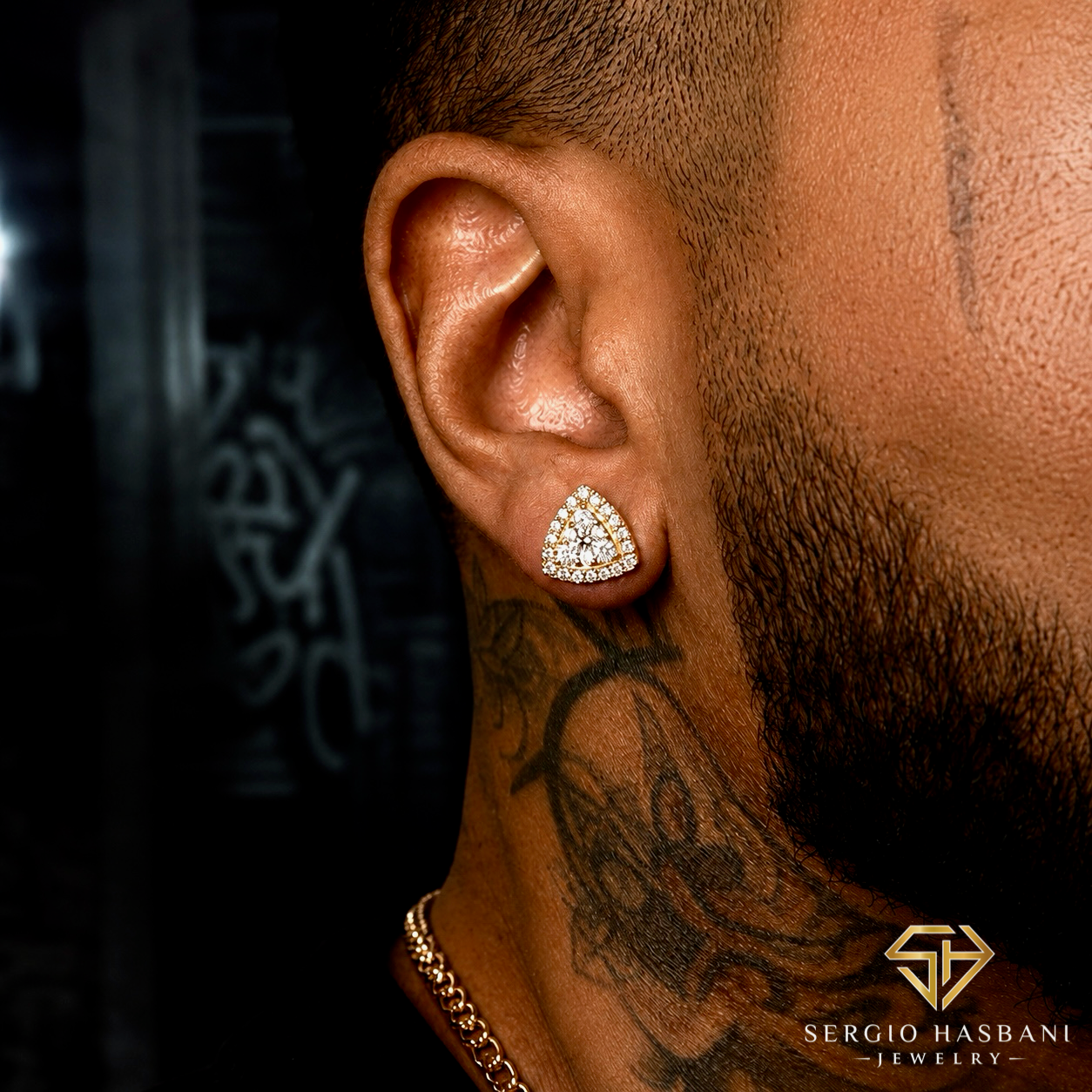 10K TRILLION VVS Lab Diamond Earrings