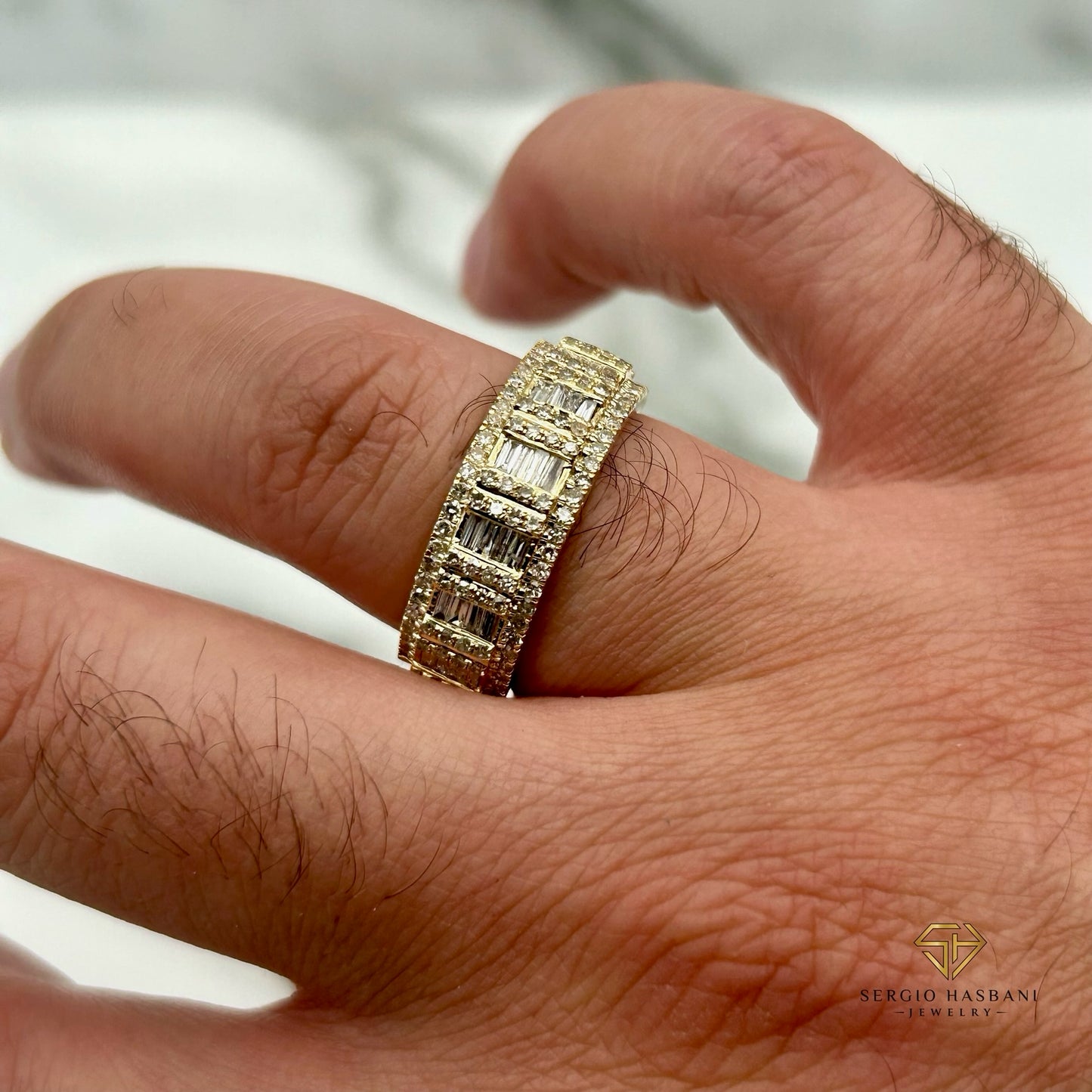 10K TURK Diamond Ring