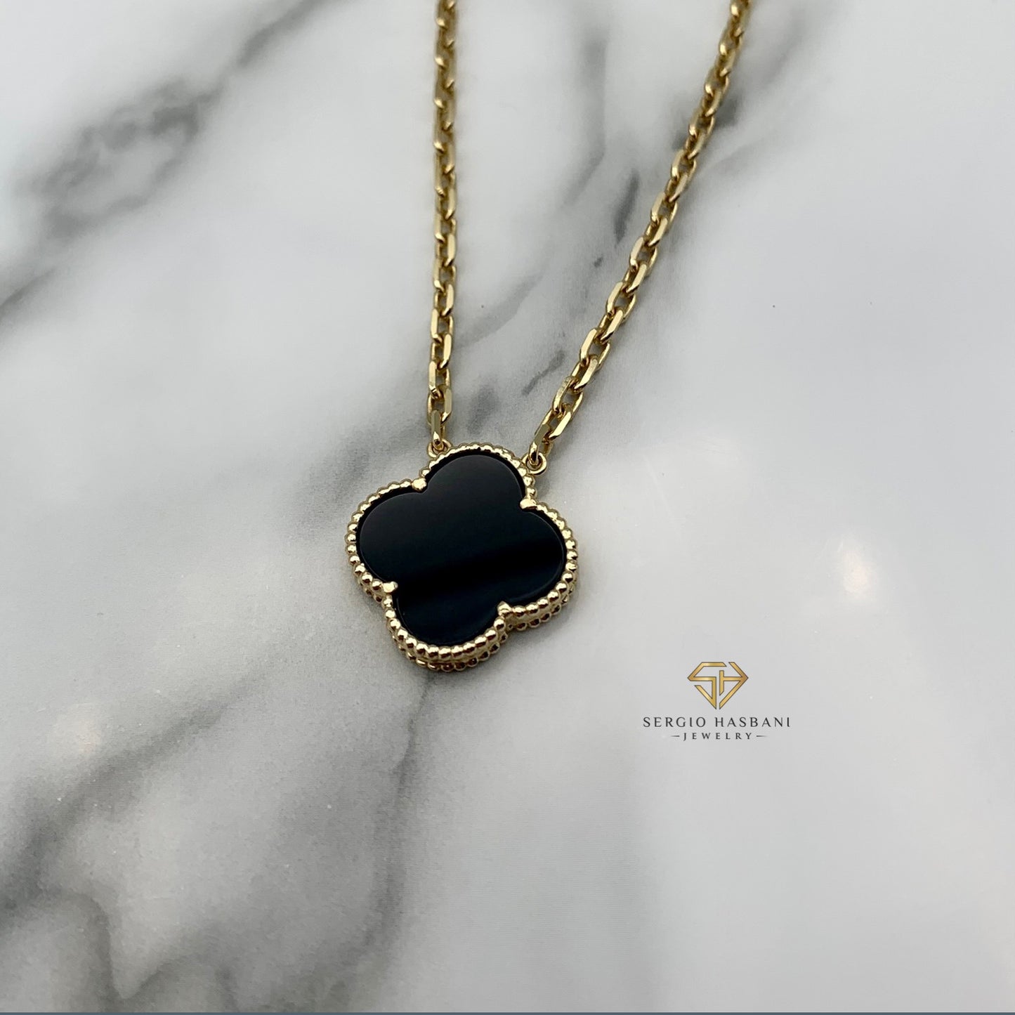 10K CLOVER Necklace