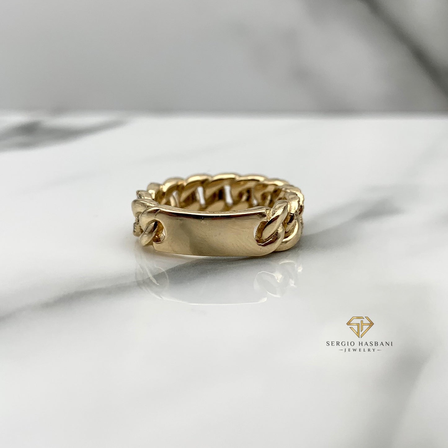 14K CUBANA Diamond Ring