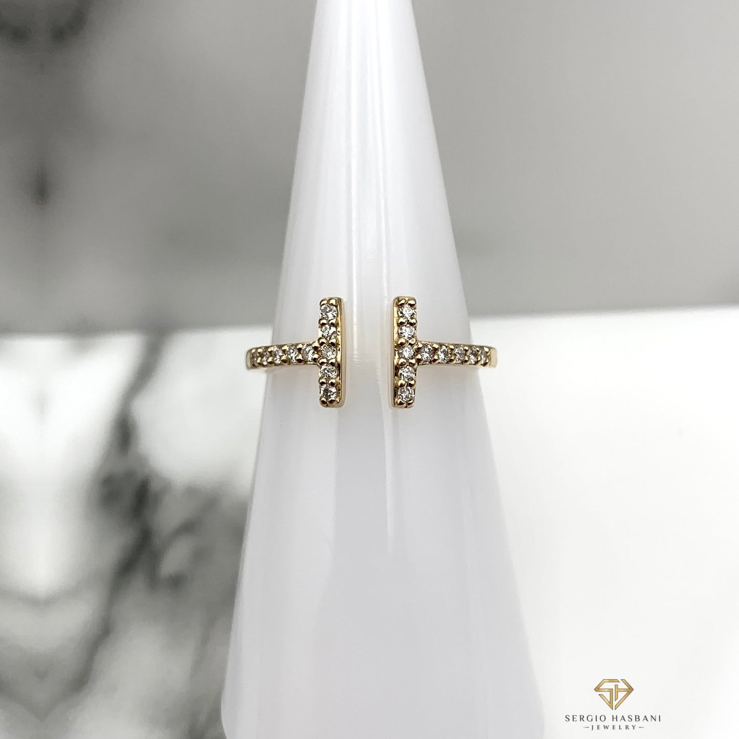 14K TRITY Diamond Ring